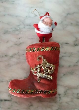 Set 2 decorazioni albero Natale orsetto