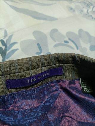 Americana Ted Baker Talla 54 Gris Forro Morado