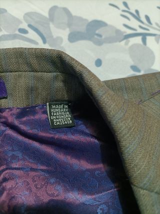 Americana Ted Baker Talla 54 Gris Forro Morado