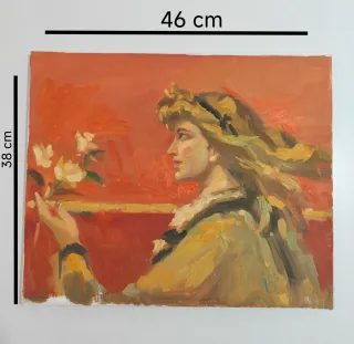 Pintura al óleo sobre lienzo