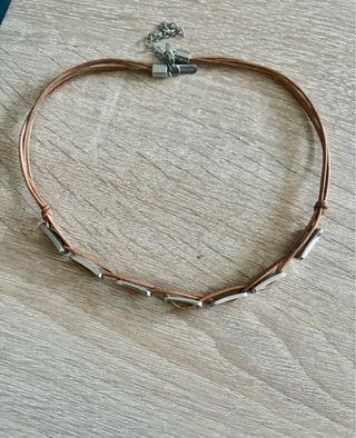 Collar Viceroy Cuero y Plata