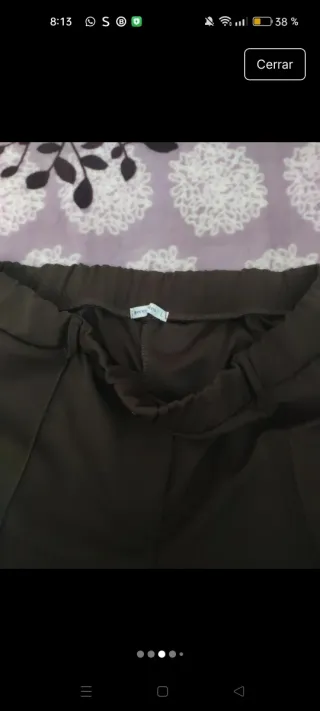 Pantalón marrón mujer