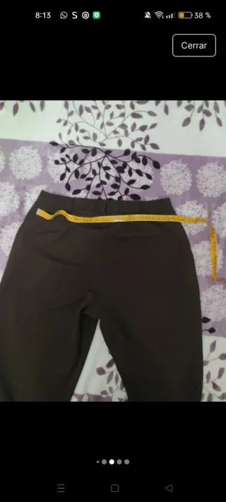 Pantalón marrón mujer