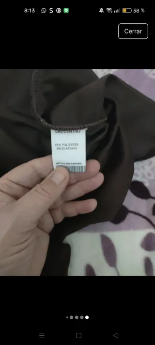 Pantalón marrón mujer