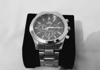 Orologio Omega Nero e Argento