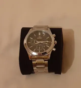 Orologio Omega Nero e Argento