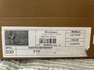 Sandalias tacón Gloria Ortiz doradas