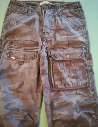 Pantaloni XDYE  grigio mimetico militare con Tasco