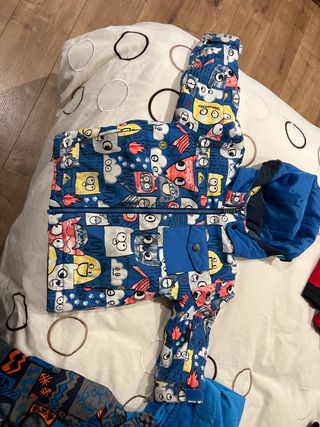 Chaqueta de nieve infantil multicolor talla 2