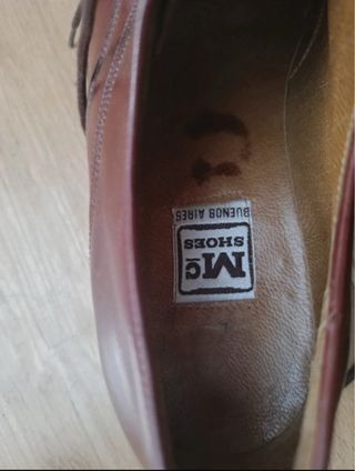 M.G. SHOES Zapatos Vestir Cuero Sintético Marrón