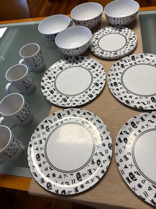 Vajilla Melamina 16 Piezas