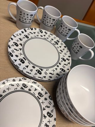 Vajilla Melamina 16 Piezas