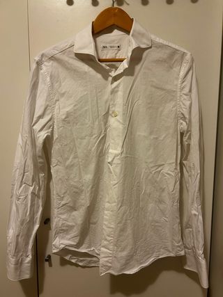Camisa traje ZARA blanca
