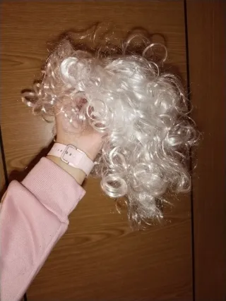 Disfraz Papá Noel Blanco con Peluca y  Barba