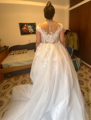 Vestido de Novia Nuevo - Talla 48 europea, blanco