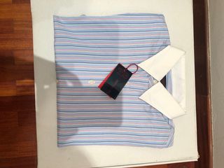 Camisa Titto Bluni Rayas Azul Talla M