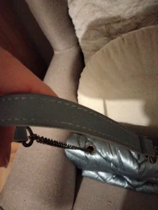 Bolso Parfois Azul Metalizado