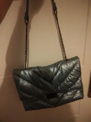 Bolso Parfois Azul Metalizado