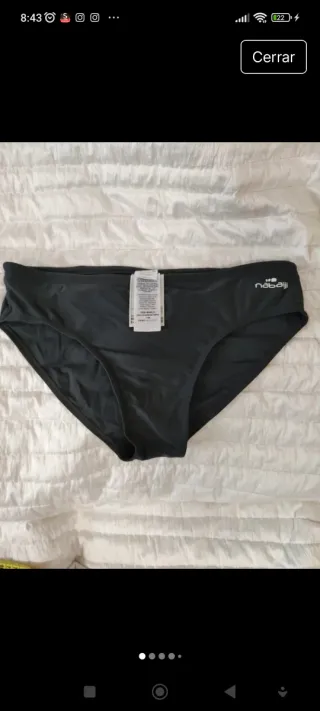 Bañador Nabaiji gris Talla M sin estrenar