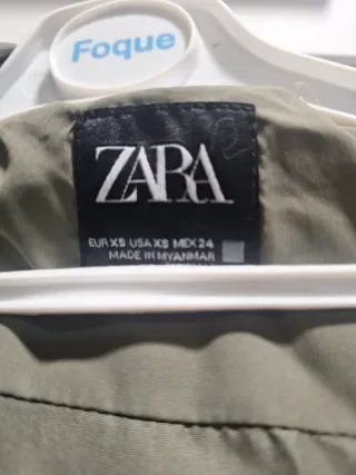 Chaleco Zara Verde Oliva