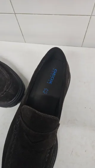 Mocasines de ante marrón