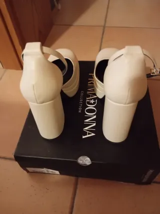 Scarpe tacco Primadonna panna
