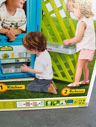 FEBER Giro House, Casa de Juegos con Puerta Giratoria con 6 Áreas de Juego