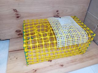 Cesta/Trampa Pesca Camarones Cangrejos Amarilla