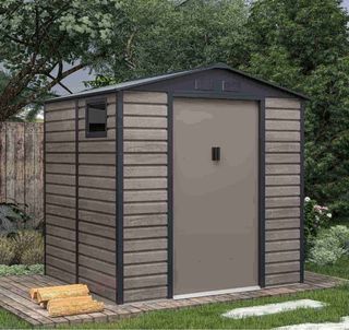 Caseta de jardín metálica Surrey de 4.07 m2