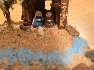 Nacimiento miniatura artesanal