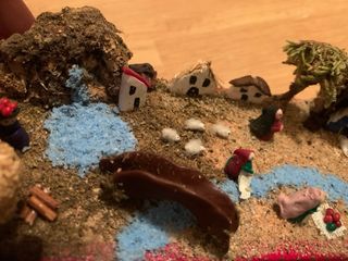 Nacimiento miniatura artesanal