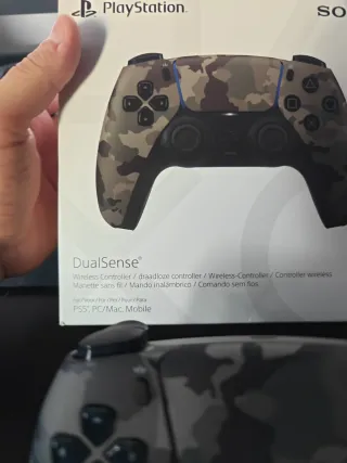 Mando PS5 Camuflaje + Joysticks Magnéticos