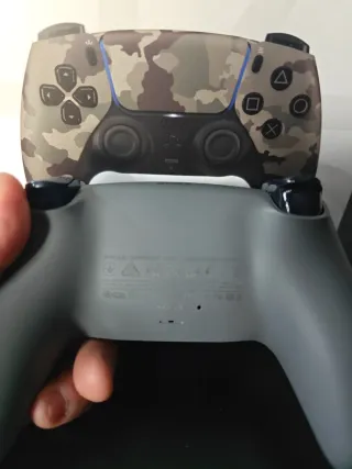 Mando PS5 Camuflaje + Joysticks Magnéticos