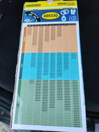 Cadenas de nieve de tela