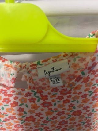 Vestitino bimba 18/24 con riccetti a giro