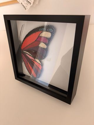 quadro da tavolo o da appendere con farfalla