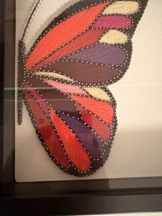 quadro da tavolo o da appendere con farfalla