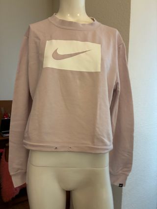 Sudadera Nike Talla M Rosa y Blanca