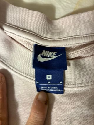 Sudadera Nike Talla M Rosa y Blanca