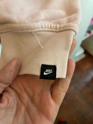 Sudadera Nike Talla M Rosa y Blanca