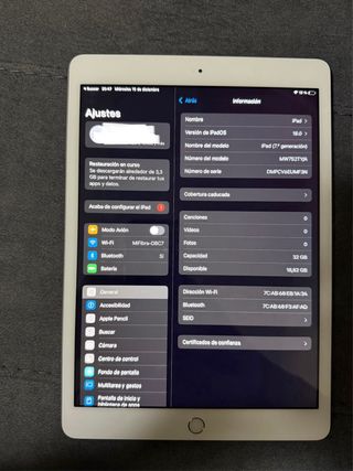 iPad 7ª Gen 32GB Blanco