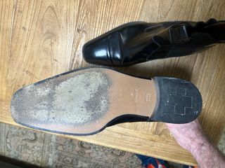 Botines de piel Bally negros caballero