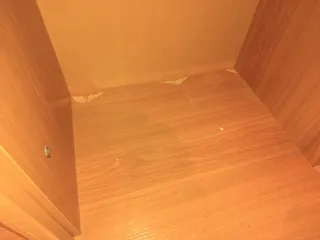 Mueble de comedor melamina y cristal