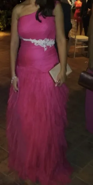 Vestido de fiesta rosa