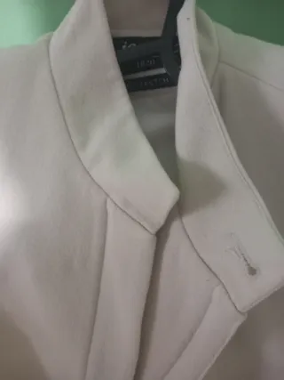 Traje de pantalón beige mujer