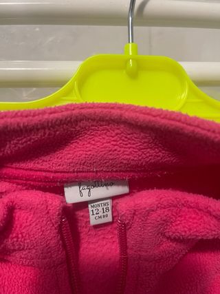 Giacca pile fucsia bambina