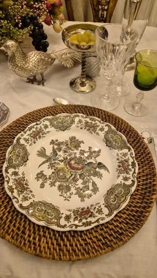 Platos ingleses  Llanos Winsord  Porcelana