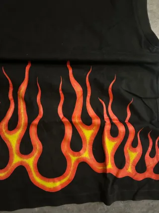 Camiseta Sin Mangas Llamas Vintage