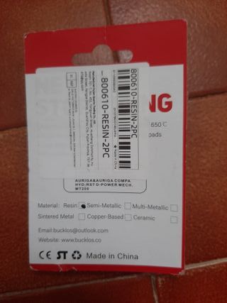 Pastillas de freno de disco BUCKLOS