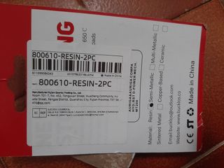 Pastillas de freno de disco BUCKLOS